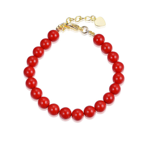 J - PB11 * -6mm red bracelet